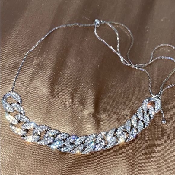 Jewelry - Rhinestone butterfly chain choker